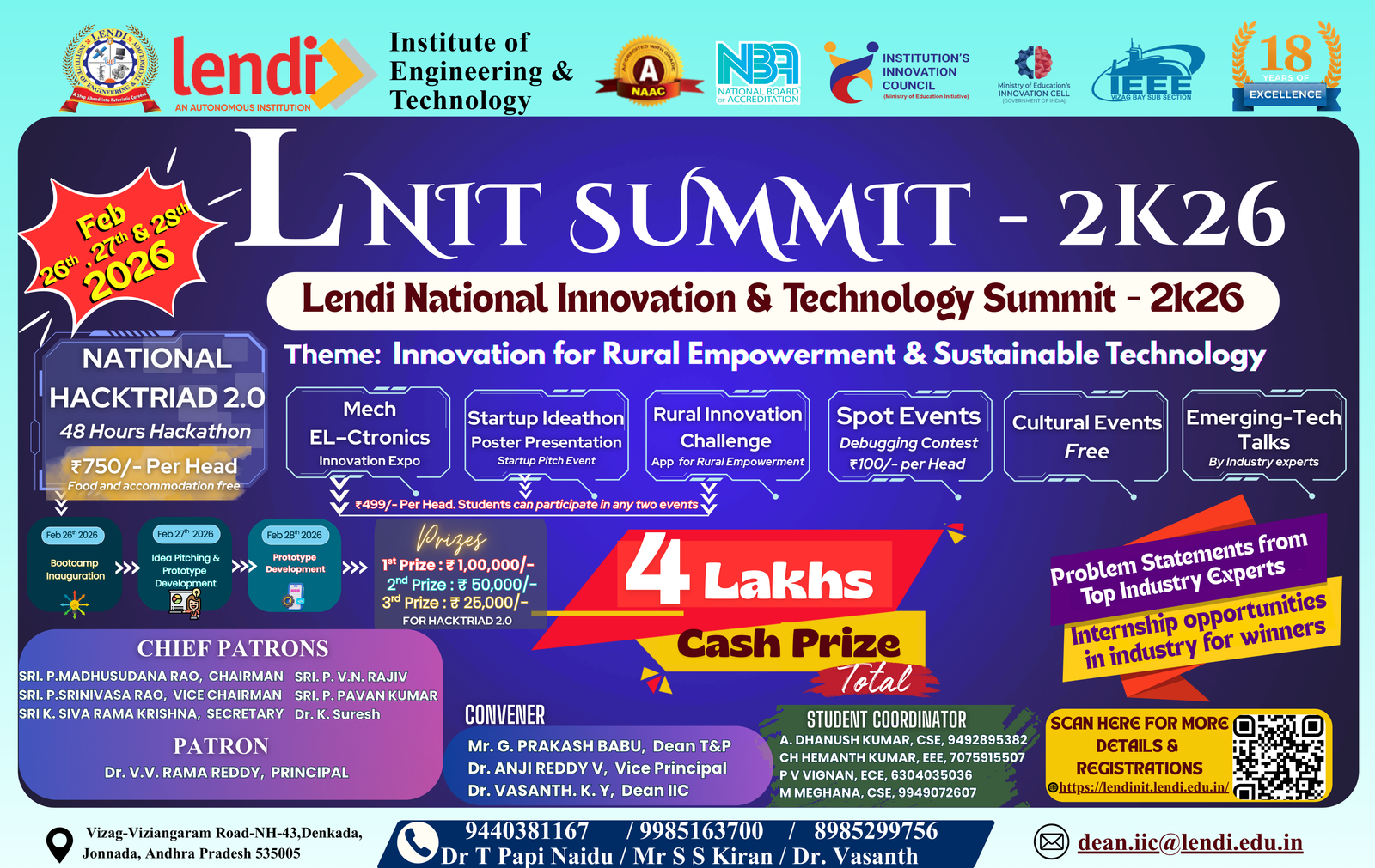 LNIT Summit 2k26 Official Event Poster